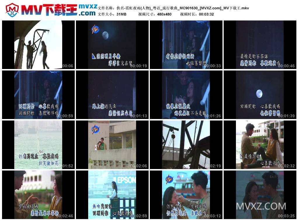 佚名-霓虹夜雨(人物)_粤语_流行歌曲_MC901630